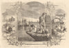 Methods of conveying cotton in India to the ports of shipment. Textiles 1861