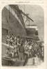 SS Great Eastern Mersey Canadian contingent soldiers embarking. Liverpool 1861