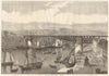 Monster swing-bridge at Brest. Finistère 1861 old antique print picture