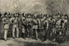 The London Scottish Volunteers. Militaria 1862 old antique print picture