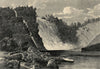 The Falls of Montmorency, near Quebec. Canada. Waterfalls 1862 old print
