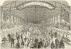 Banquet to the Fusilier Guards at St. John, New Brunswick. Canada 1862 print
