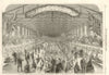 Banquet to the Fusilier Guards at St. John, New Brunswick. Canada 1862 print