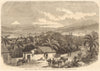 View of Xalapa, Mexico from the high road between Veracruz & Mexico 1862 print