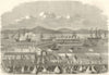 Laying the foundation stone of the Albert Harbour, Greenock. Scotland 1862