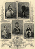 Princess Alexandra siblings. Dagmar Frederik Waldemar Wilhelm Thyra 1863 print