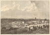 Royal Agricultural Society meeting at Worcester. Show-yards 1863 old print