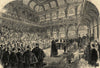 Address to Prince of Wales (later Edward VII). Halifax town hall. Yorkshire 1863