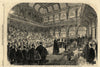 Address to Prince of Wales (later Edward VII). Halifax town hall. Yorkshire 1863