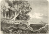 A Kabar, or council of war, in Madagascar 1863 old antique print picture