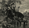 Jane Lane assisting Charles II, to escape after the Battle of Worcester 1863