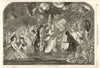 Lily's Ball. Fantasy 1863 old antique vintage print picture