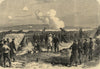 2nd Schleswig War. Prussian battery, Gaasberg Pt. nr. Dybbol forts. Denmark 1864