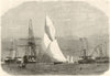 Gravesend - Harwich ocean yacht match: Volante winning Cutters Prize. Essex 1864