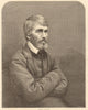 Thomas Carlyle. Authors. Scotland 1864 old antique vintage print picture