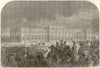 Prince of Wales (Edward VII) in Sweden. Gothenburg Railway Station 1864 print