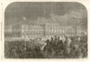 Prince of Wales (Edward VII) in Sweden. Gothenburg Railway Station 1864 print