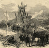 Opening of the Clifton Suspension Bridge. Gloucestershire. Society 1864 print