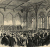 Opening of the new exchange at Birmingham. Warwickshire. Finance 1865 print