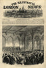Opening of the new exchange at Birmingham. Warwickshire. Finance 1865 print
