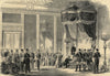 Earl Cowper investing the King of Denmark with the Order of the Garter 1865