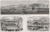 French Emperor in Algeria. Algiers view. Bou-Faik farming expo. Medeach 1865