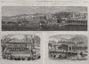 French Emperor in Algeria. Algiers view. Bou-Faik farming expo. Medeach 1865