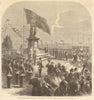 Prince Arthur inaugurating the Welsh Prince Albert memorial at Tenby, Wales 1865