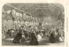 Industrial Exhibition at Bingley Hall, Birmingham 1865 old antique print