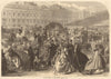 Regent Street in the season. London 1866 old antique vintage print picture
