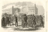 Austro-Prussian War: Austrian Jägers. Northern railway station, Vienna 1866