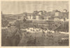 The morning lounge at Biarritz. Pyrénées-Atlantiques 1866 old print