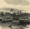 Prince of Wales reviewing Sutherland Volunteers, Dunrobin Castle 1866 print
