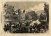 Queen Victoria procession going up Snow Hill, Wolverhampton. Staffordshire 1866