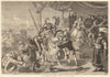 The tournament at Bab, by Alexander Wagner. Slovakia. Militaria 1866 old print