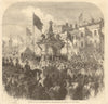 Opening of the Dudley Fountain in the market-place, Dudley. Worcestershire 1867
