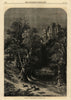 Merlewood Chase. Cumbria. Historic Houses 1867 old antique print picture