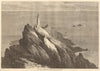The Start lighthouse, south Devon 1868 old antique vintage print picture