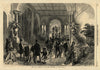 The grand staircase at the Leeds Exhibition of Arts. Yorkshire. Buildings 1868