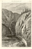 British Columbia: Upper entrance, defile at Bute Inlet head. Canada 1868 print