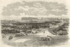 Glorious Revolution: The Royal Palace, Madrid. Spain 1868 old antique print