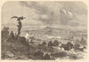 Bloemfontein, Orange Free State, South Africa 1868 old antique print picture