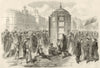 Glorious Revolution Spain: Provisional Government. Puerta del Sol Madrid 1868