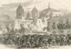Glorious Revolution Spain: Fight barricade Quarter de Los Vinas, Cadiz 1868