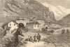 Mont Cenis railway tunnel. South end, at Bardonecchia. Fréjus Rail Tunnel 1869