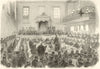 Trial of the Bradford Election Petition at the Borough courthouse 1869 print