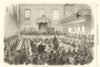 Trial of the Bradford Election Petition at the Borough courthouse 1869 print