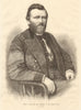 General Grant, the new President of the United States. USA 1869 old print