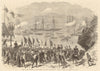 French Empress & Prince Imperial landing at Ajaccio, Corse (Corsica) 1869