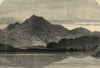Ben Venue, Loch Achray & the Trossachs. Scotland 1869 old antique print